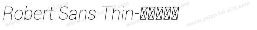 Robert Sans Thin字体转换